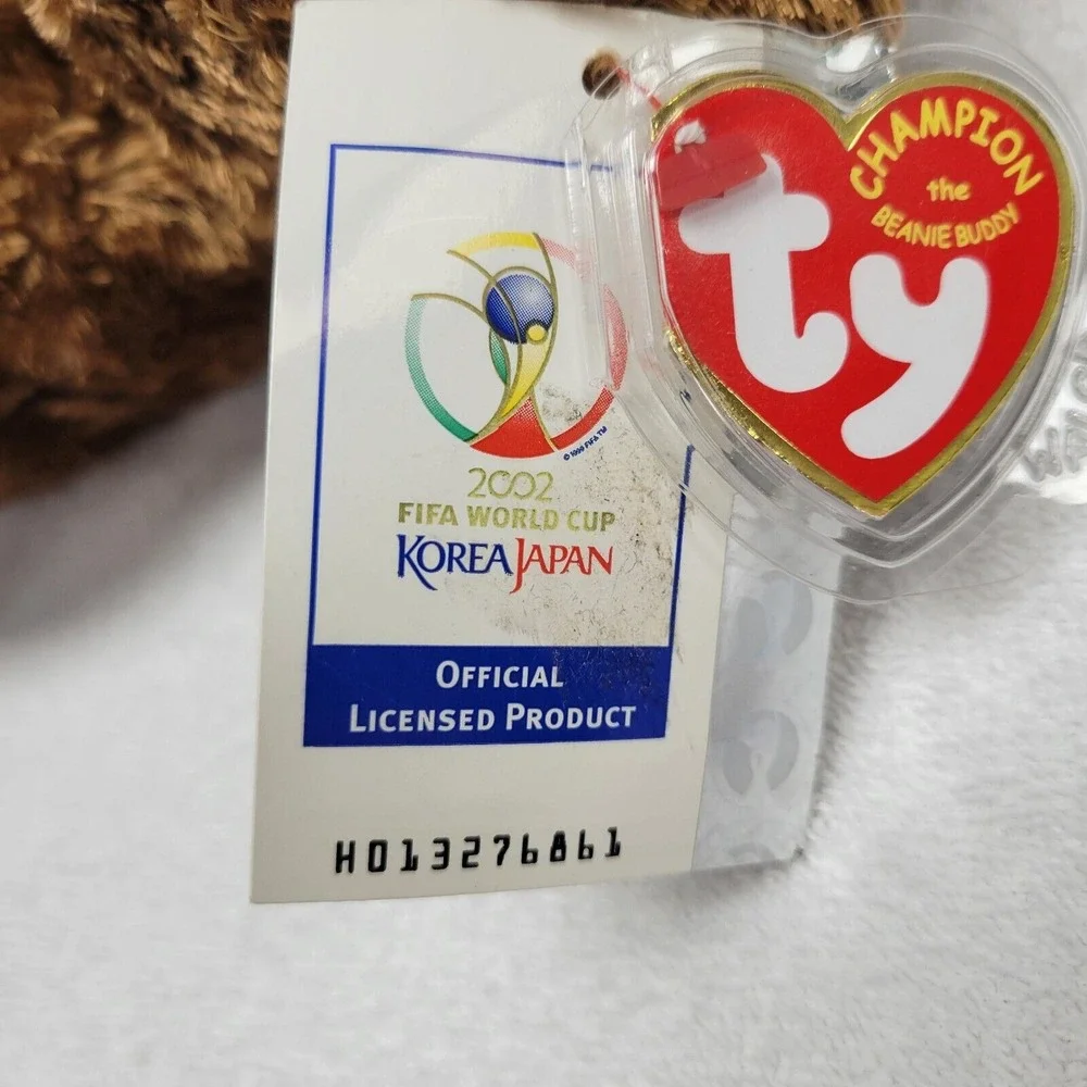 TY BEANIE BEAR' 2002‎ FILA WORLD CUP CHAMPION 'USA BEANIE BEAR''